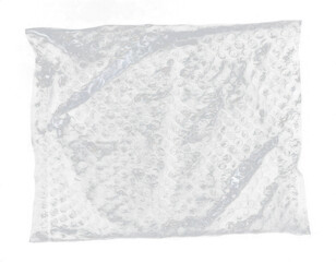 Transparent bubble wrap package