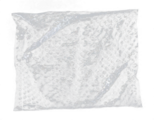 Transparent bubble wrap package