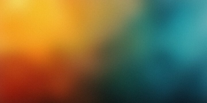 Abstract pixelated gradient of warm and cool colors