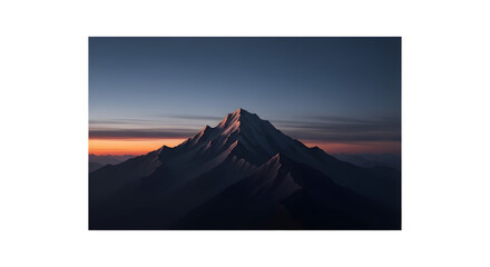Mountain peak landscape scenic view sunrise sunset travel adventure nature outdoors trekking hiking alps generated with ai