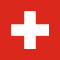 Obraz premium Switzerland standard National Flag. National Switzerland flag. Flag of Switzerland. Swiss Flag Vector graphics