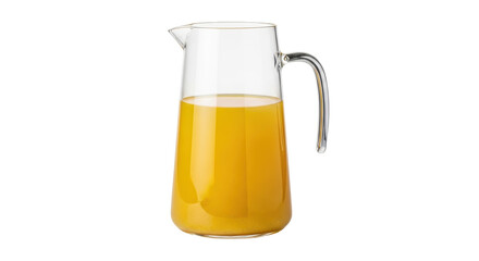 Isolated Pitcher of Fresh Orange Juice
