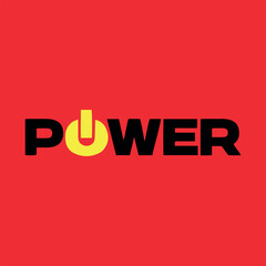 power flash thunder logo design vector