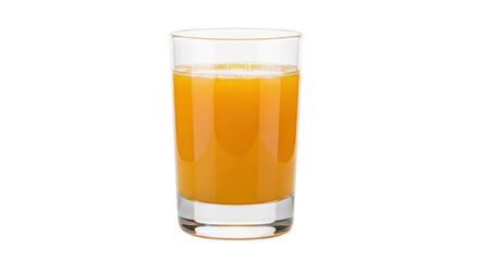Isolated Glass of Fresh Orange Juice