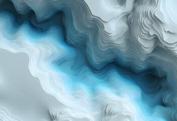 concept valleys map background rendering illustration topo space surface magic 3d neon curved backdrop mountains blue contour lines light abstract wavy topographic geography line art cloud