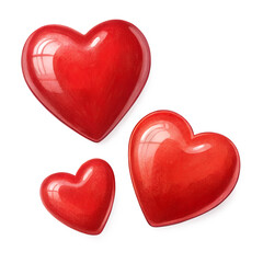 Fototapeta premium 3d love valentine icon 3d love valentine icon