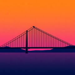 Obraz premium Minimalist Representation of a Sustainable City in Vector Art