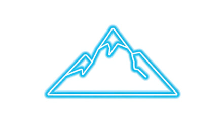 Mountain peak summit adventure travel landscape nature outdoors hiking climbing tourism scenic view neon generated with ai