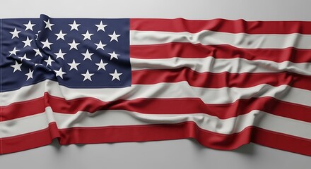 Obraz premium Symbol of Freedom and Democracy the American Flag Waves Proudly Across the Nation