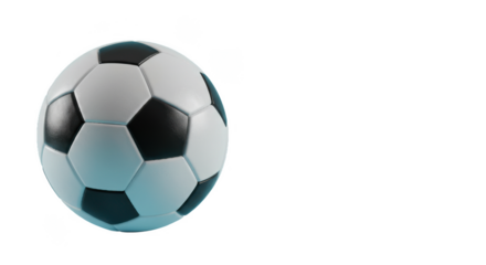 Soccer ball isolated on transparent background
