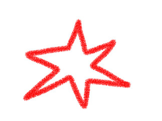 Grunge Red Starburst Scribble