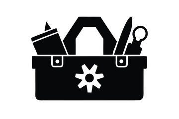 diy craft kit icon vector icon silhouette