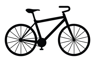 bicycle vector icon silhouette illustrations