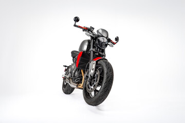 motorcycle on a white background