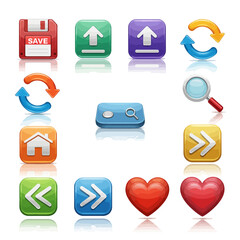 vector set of web icons