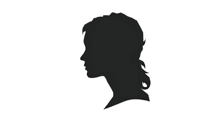 Black silhouette art: Man gives kids piggyback rides. Conceptual stock for family, happiness, health.