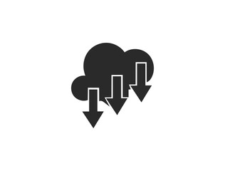 Download and Upload Web Icons in Line Style — Arrow, Folder, Cloud, File, and Link Icons Collection