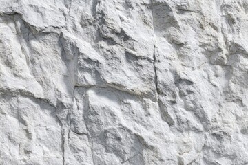 Fototapeta premium Close-up view of a textured white stone wall