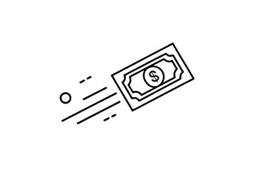 dollar bill flying money currency cash payment financial symbol