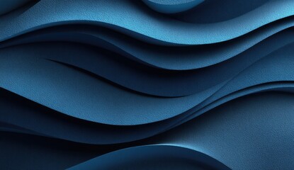 Abstract, dark teal, wavy, layered, textured background.  Deep blues and blacks create a flowing, dynamic pattern