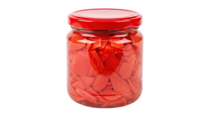 Isolated Pickled Ginger in Jar