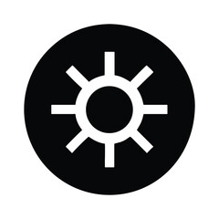 Obraz premium Sun icon vector symbol, a safe business design illustration