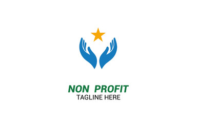 Innovative Charity Logo Vector Design, Nonprofit Logo Collection for Community Care template