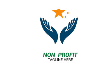 Innovative Charity Logo Vector Design, Nonprofit Logo Collection for Community Care template