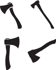 Lumberjack Axe Silhouette Set &ndash; Vector Tool Graphic Pac