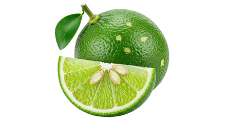 Isolated Bergamot Fruit