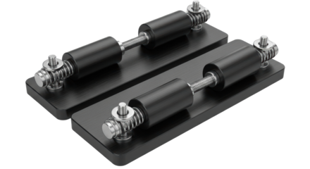 Adjustable Black Door Resistance Anchors for Fitness Bands
