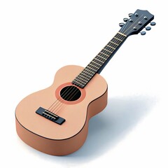 Fototapeta premium guitar isolated on white