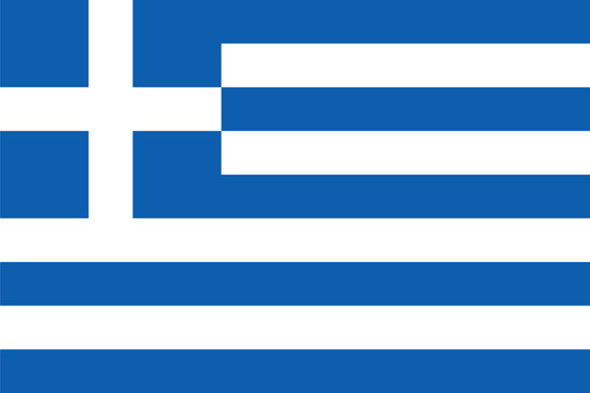 Greece Flag Icon  Vector Design