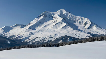 Stunning Winter Landscape Photography, Nature&rsquo;s Beauty, Adventure Awaits, Explore the Wilderness, Perfect for Travel Enthusiasts and Outdoor Lovers Seeking Scenic Alpine Escapes, 8K image 