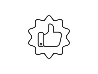 Customer Satisfaction Web Icons in Line Style &ndash; Feedback, Rating, Review, Like, Dislike, Client Experience & Testimonial Icons for Web and Mobile App