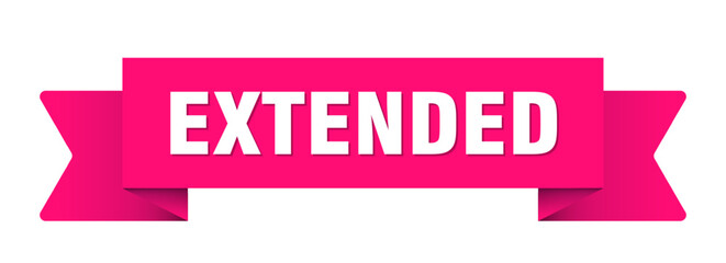 extended ribbon isolated on transparent background. extended ribbon