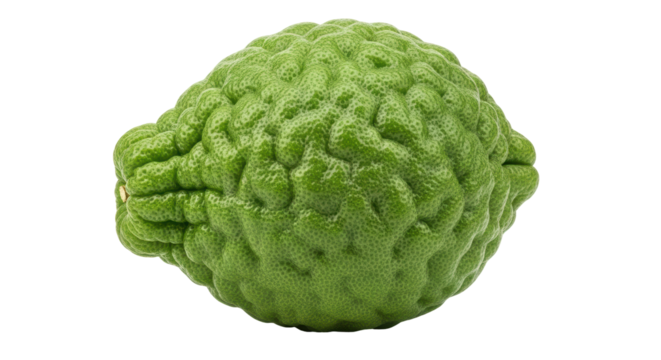 Isolated Kaffir lime