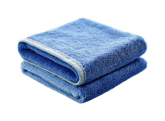 Towels stacked neatly in clean kitchen environment soft textiles bright light isolated on transparent background, png