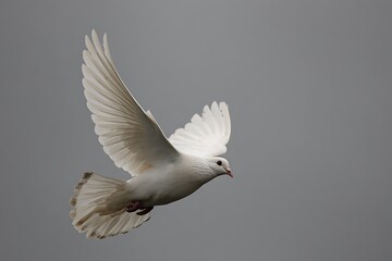 Obraz premium peace symbol gliding across overcast firmament 