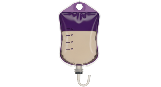 Isolated IV Bag