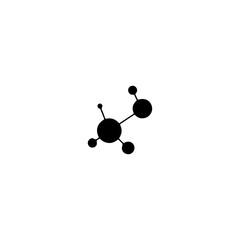 Molecule icon flat vector design. 