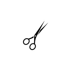 Scissors icon flat vector design. 
