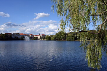 Obraz premium Vorderer Gotthardteich in Merseburg