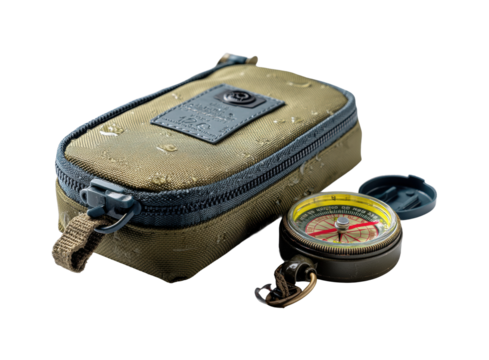 Exploring navigation tools adventure gear nature isolated on transparent background, png