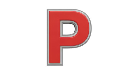 Isolated Letter P