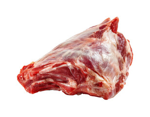 Preparing fresh lamb leg for culinary delights in the kitchen environment isolated on transparent background, png