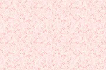 Beautiful floral pattern in small delicate flowers. Small pastel pink flowers. Cream color background. Ditsy print. Floral seamless background. Vintage template for fashion prints. Stock cute pattern
