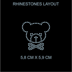RHINESTONES BEAR.eps