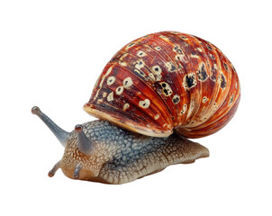 Snail crawling on ground garden animal natural