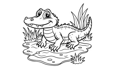 Obraz premium Reptiles t shirt design silhouette and vector line art Wild Reptile Graphics for Casual and Nature-Inspired Apparel